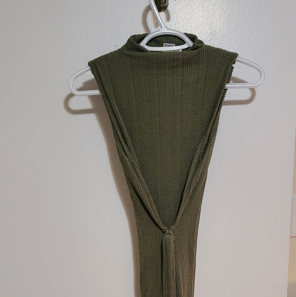 Ankle length green dress